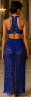 lumina royal blue mermaid %100 cotton