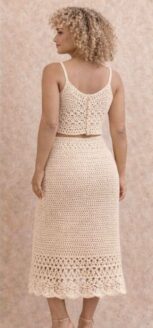 strivon two piece semi dress dark beige %100 cotton