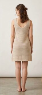 نسخ ⁦rivon ii two piece semi dress off white , yellow & pink %100 cotton⁩