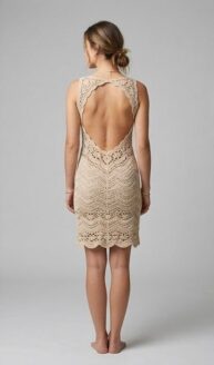 نسخ ⁦rivon two piece semi dress off white & beige mixture %100 cotton⁩