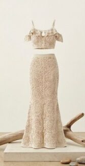 نسخ ⁦sexy marlino a dress intercepted drom the 1960’s mild dark brown color long & fit %100 cotton colors⁩