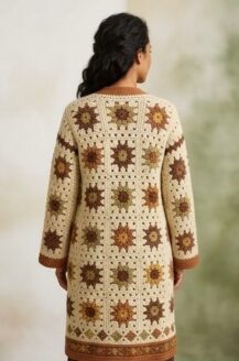 نسخ ⁦zodian z a calm mixture of colors on an exceptional thick cardigan, %100 cotton⁩